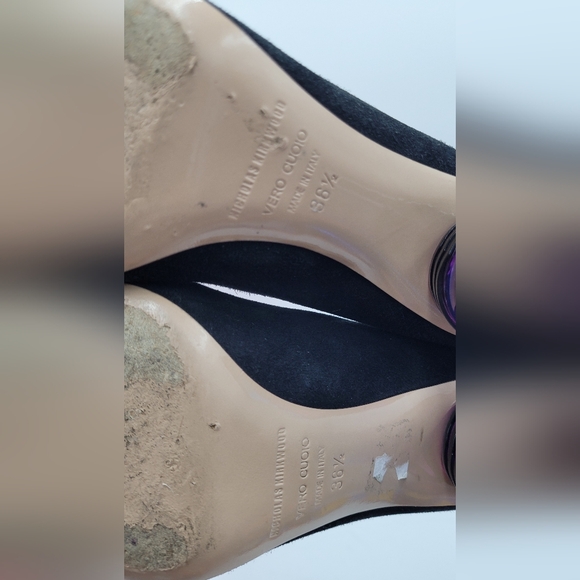 Nicholas Kirkwood ‘Zaha’ Suede Resin heels 36 1/2  made in Italy - Picture 12 of 12